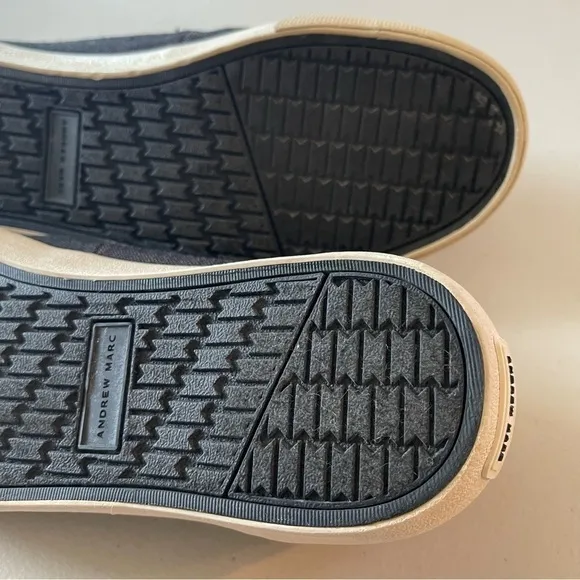 Andrew Marc memory foam sneakers black NWOT men’s size 8