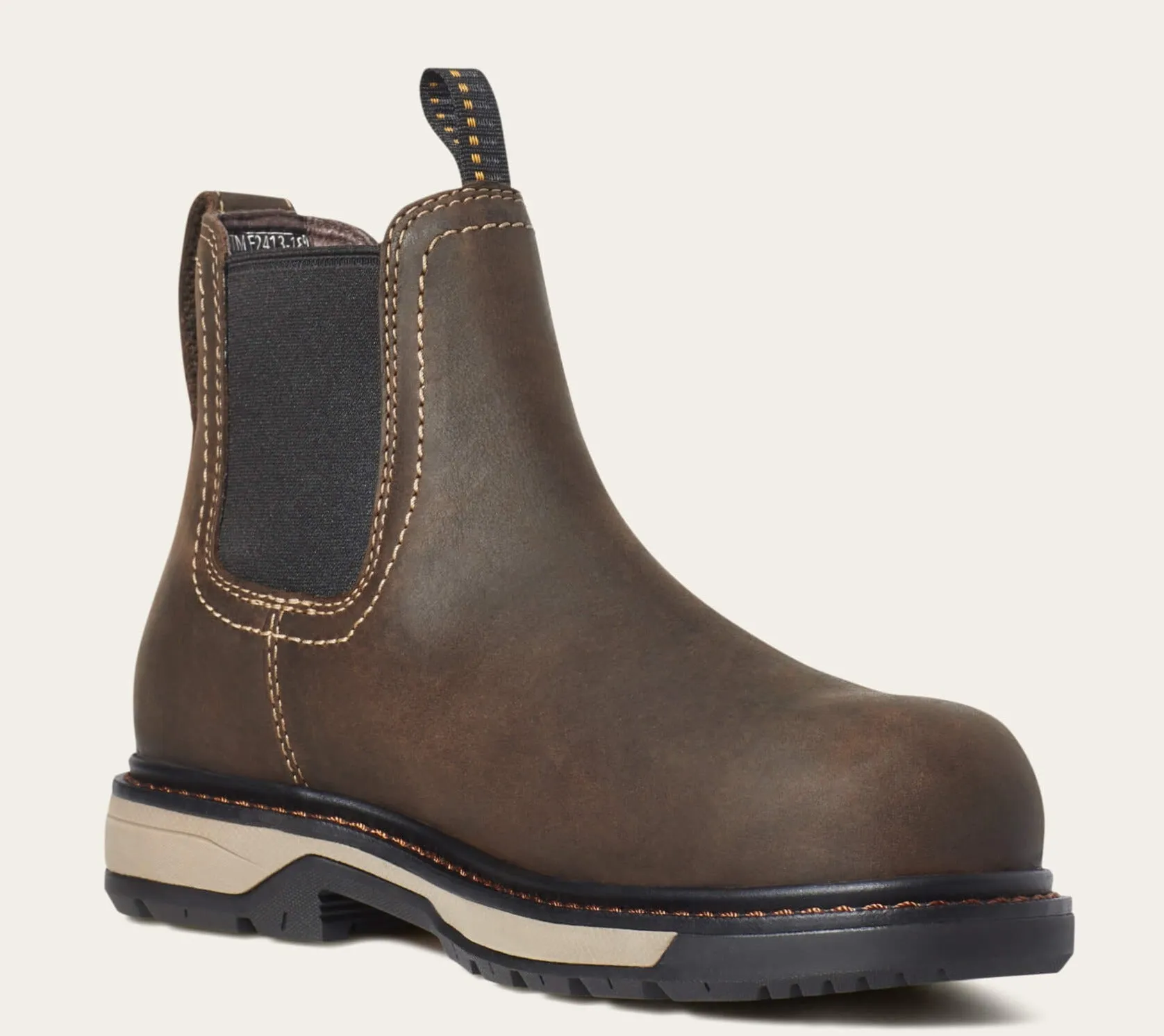 Ariat Women's Riveter Chelsea Composite Toe CSA Waterproof Puncture Resistant Work Boot - Brown - 10035772