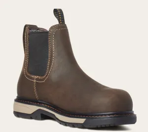 Ariat Women's Riveter Chelsea Composite Toe CSA Waterproof Puncture Resistant Work Boot - Brown - 10035772