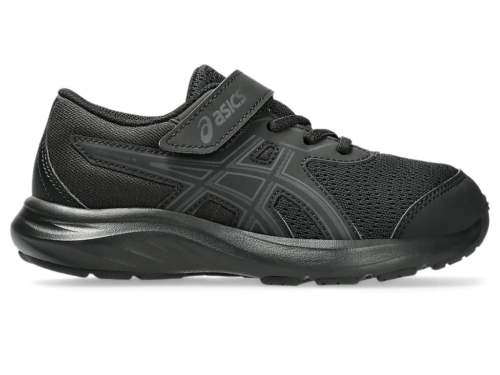 ASICS CONTEND 9 PS - KIDS - BLACK/GRAPHITE GREY