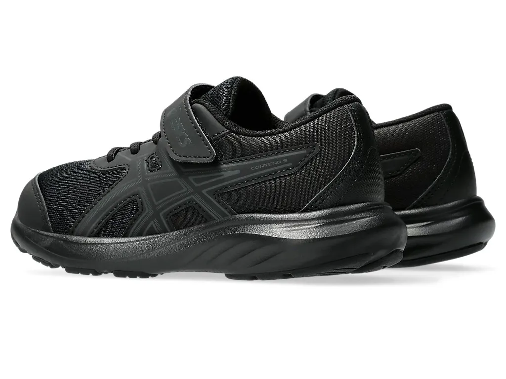 ASICS CONTEND 9 PS - KIDS - BLACK/GRAPHITE GREY