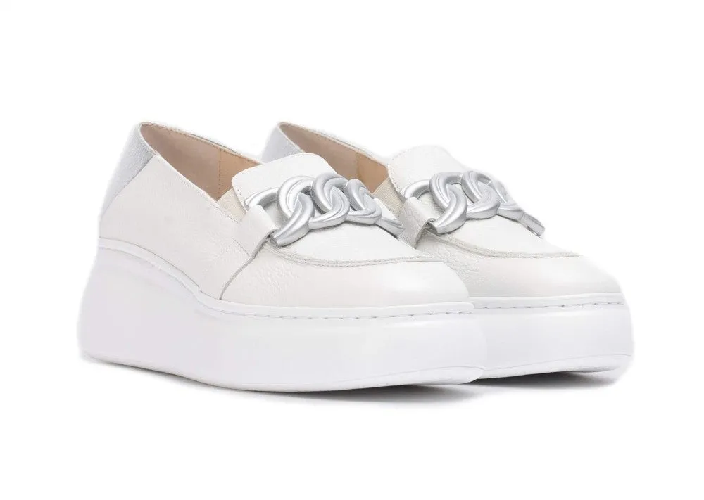 'Begin' women's moccasin - white