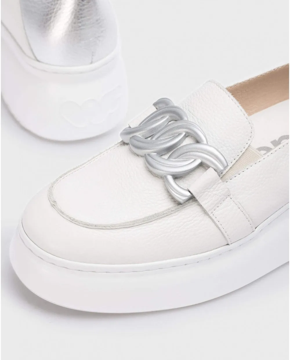 'Begin' women's moccasin - white