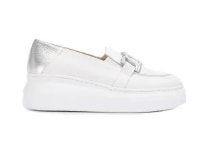 'Begin' women's moccasin - white
