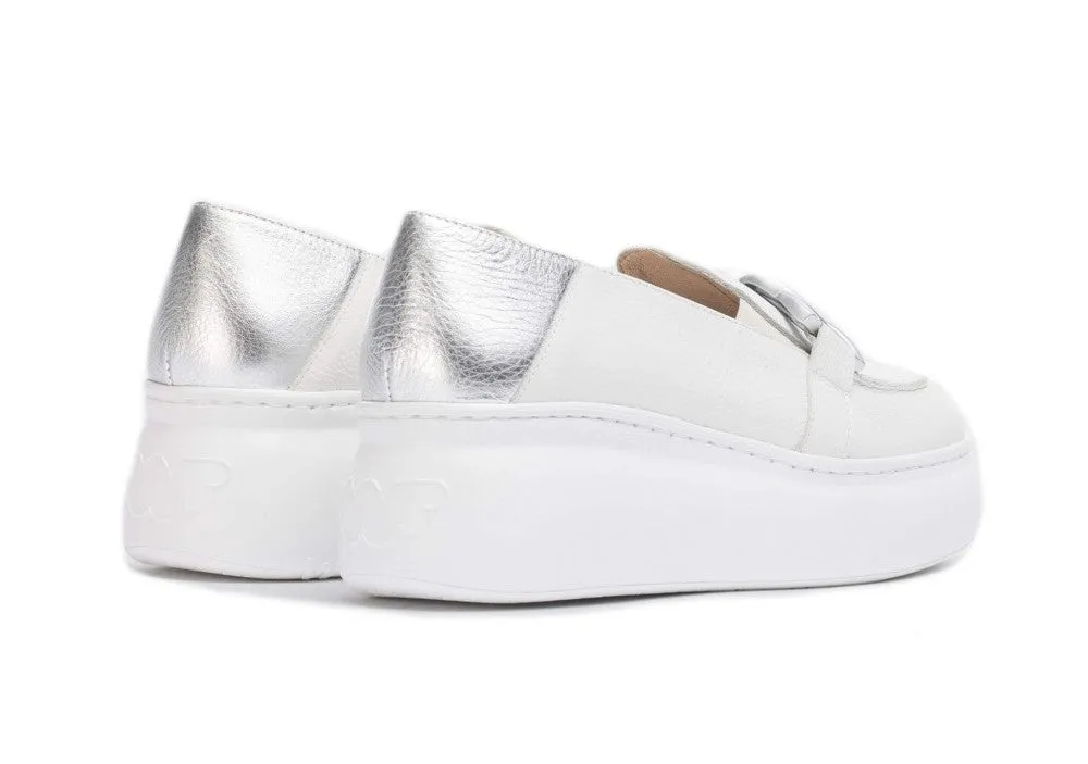 'Begin' women's moccasin - white