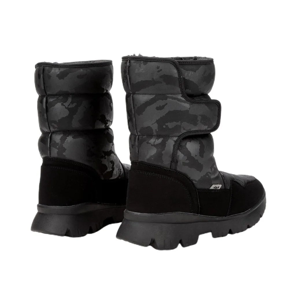 Black Camouflage Mens Winter Snownboots