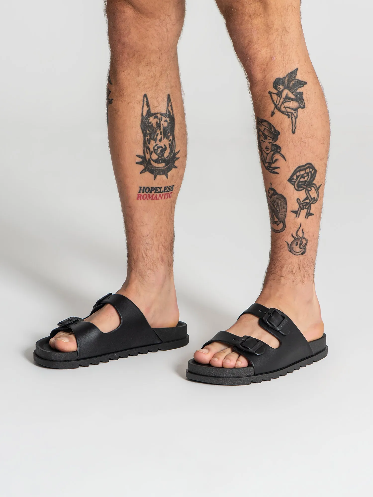 Black Explorer Sandals