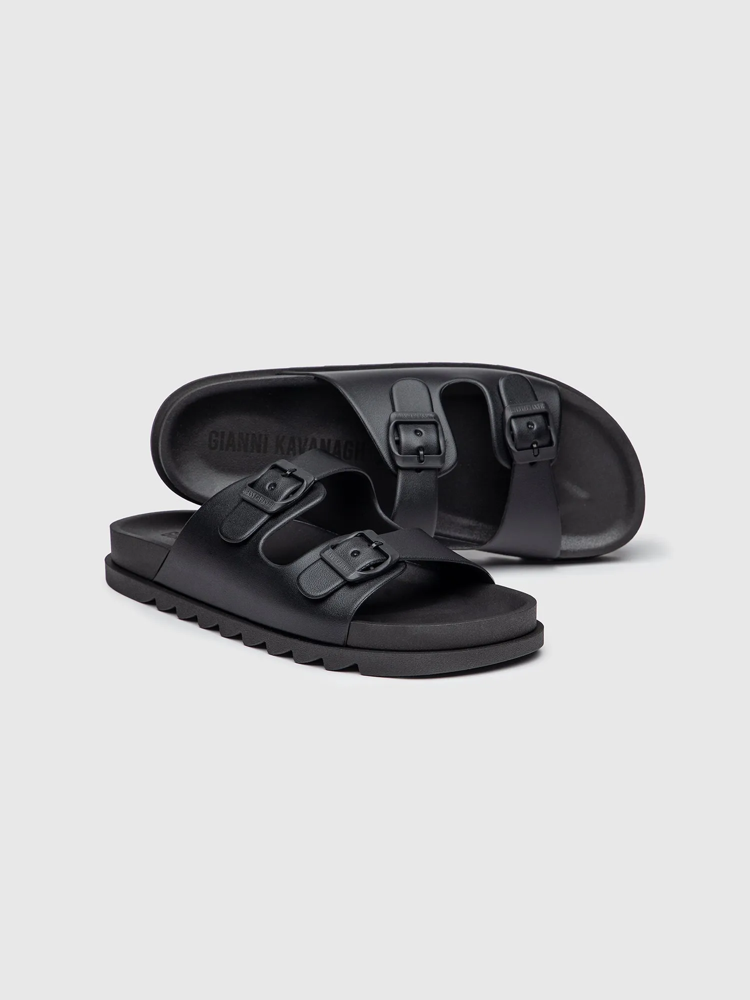 Black Explorer Sandals
