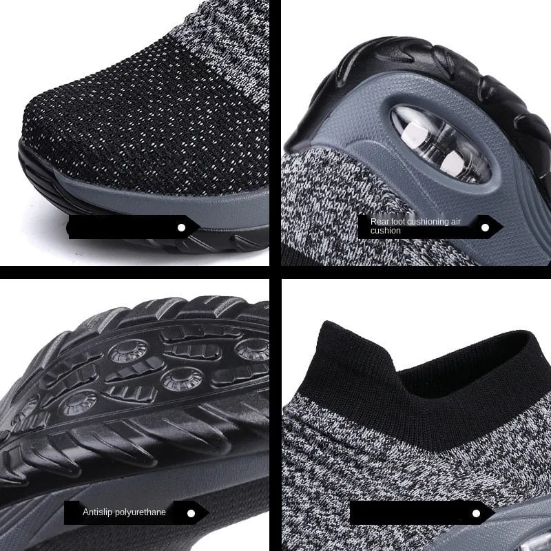 Breathable Mesh Slip-On Sneakers