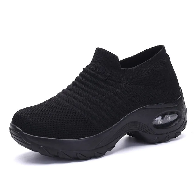 Breathable Mesh Slip-On Sneakers