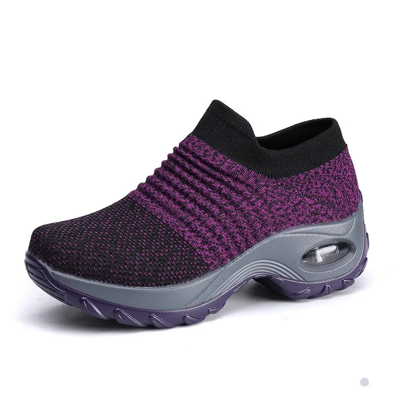 Breathable Mesh Slip-On Sneakers