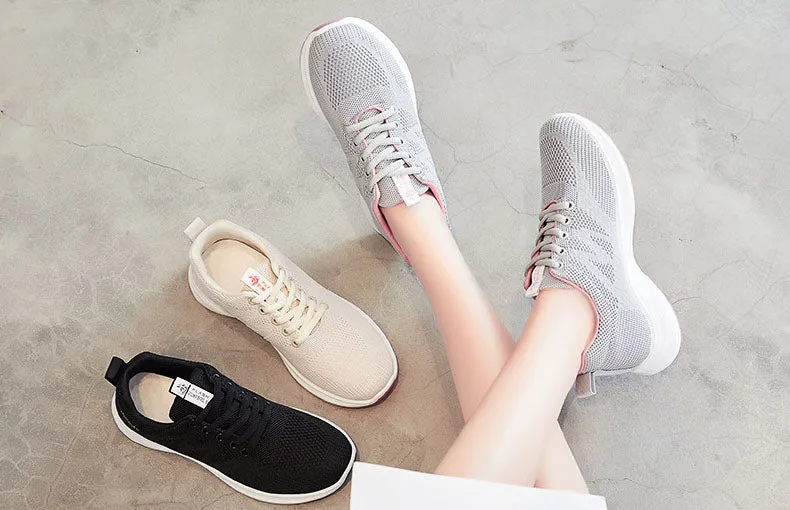 Breathable Mesh Sneakers with Non-Slip Outsole for All-Day Support