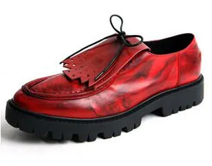 British Style Brogue Tassel Shoes