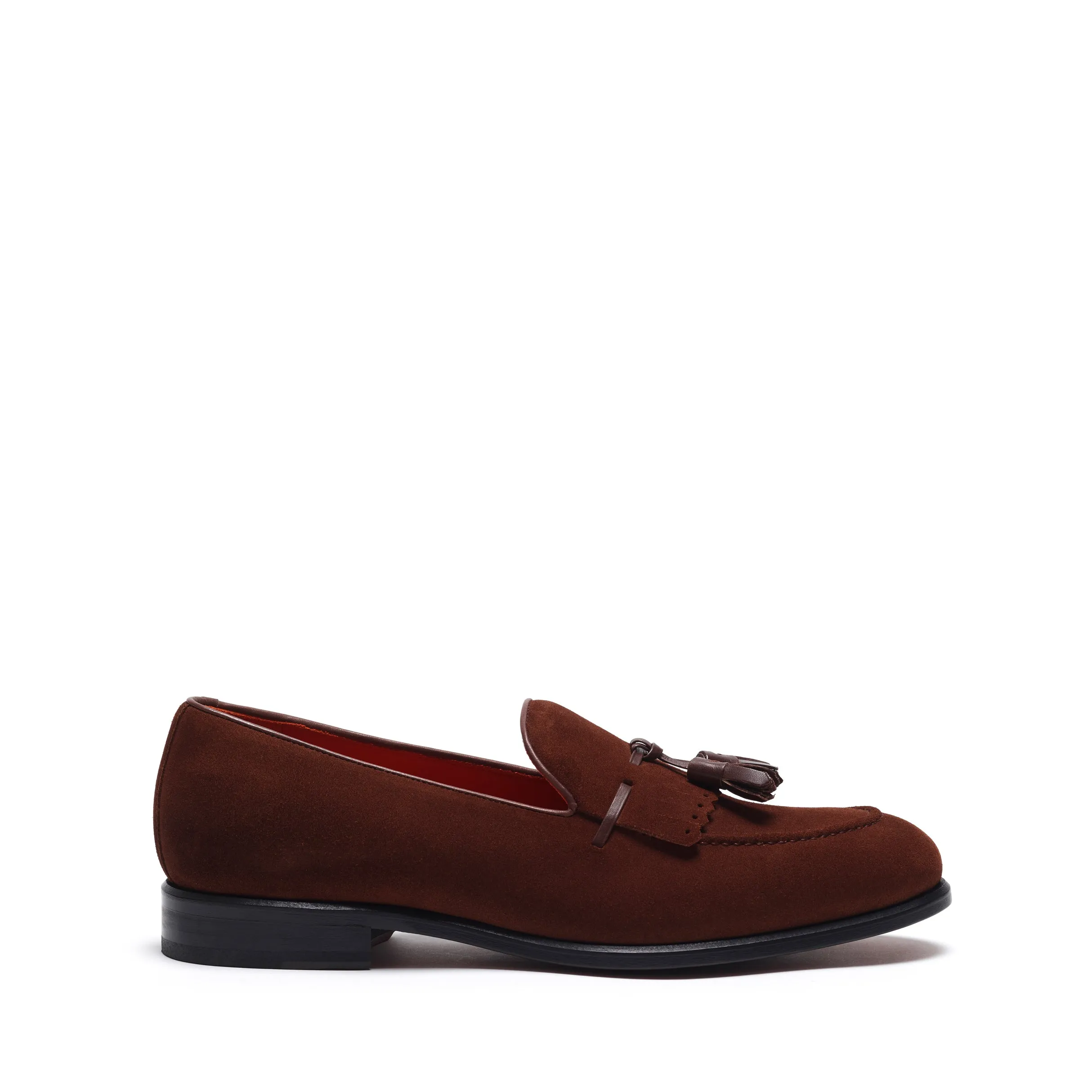 Brown Suede Kiltie Tassel Loafer