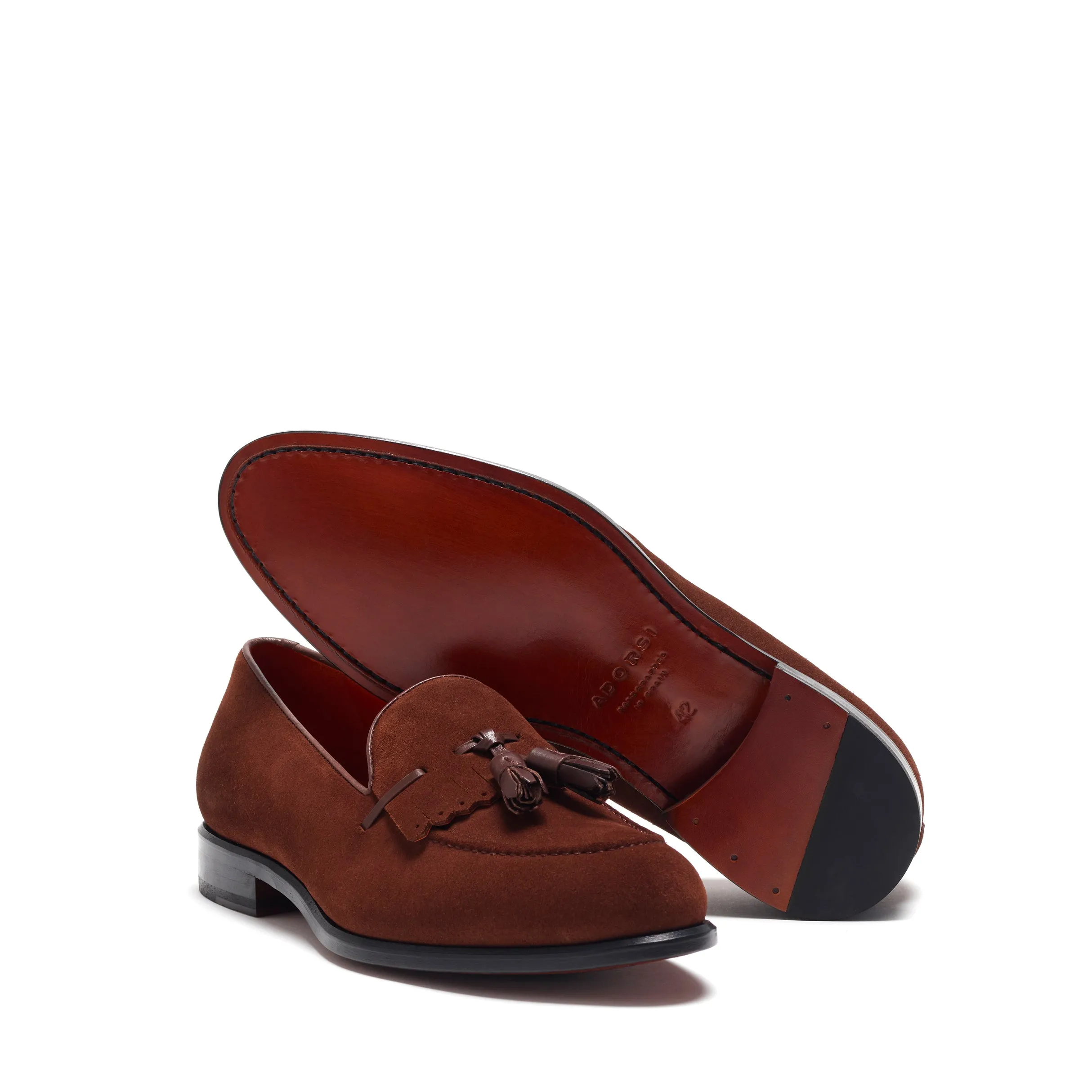 Brown Suede Kiltie Tassel Loafer