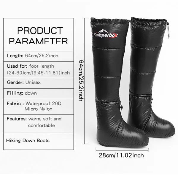 Camping Down Socks Kamperbox Sleeping Bag Down Boots - Prohibited Sales Platform - Temu