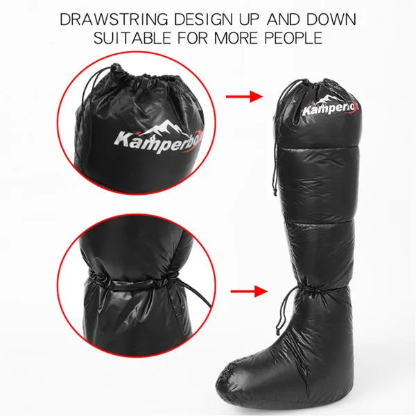 Camping Down Socks Kamperbox Sleeping Bag Down Boots - Prohibited Sales Platform - Temu