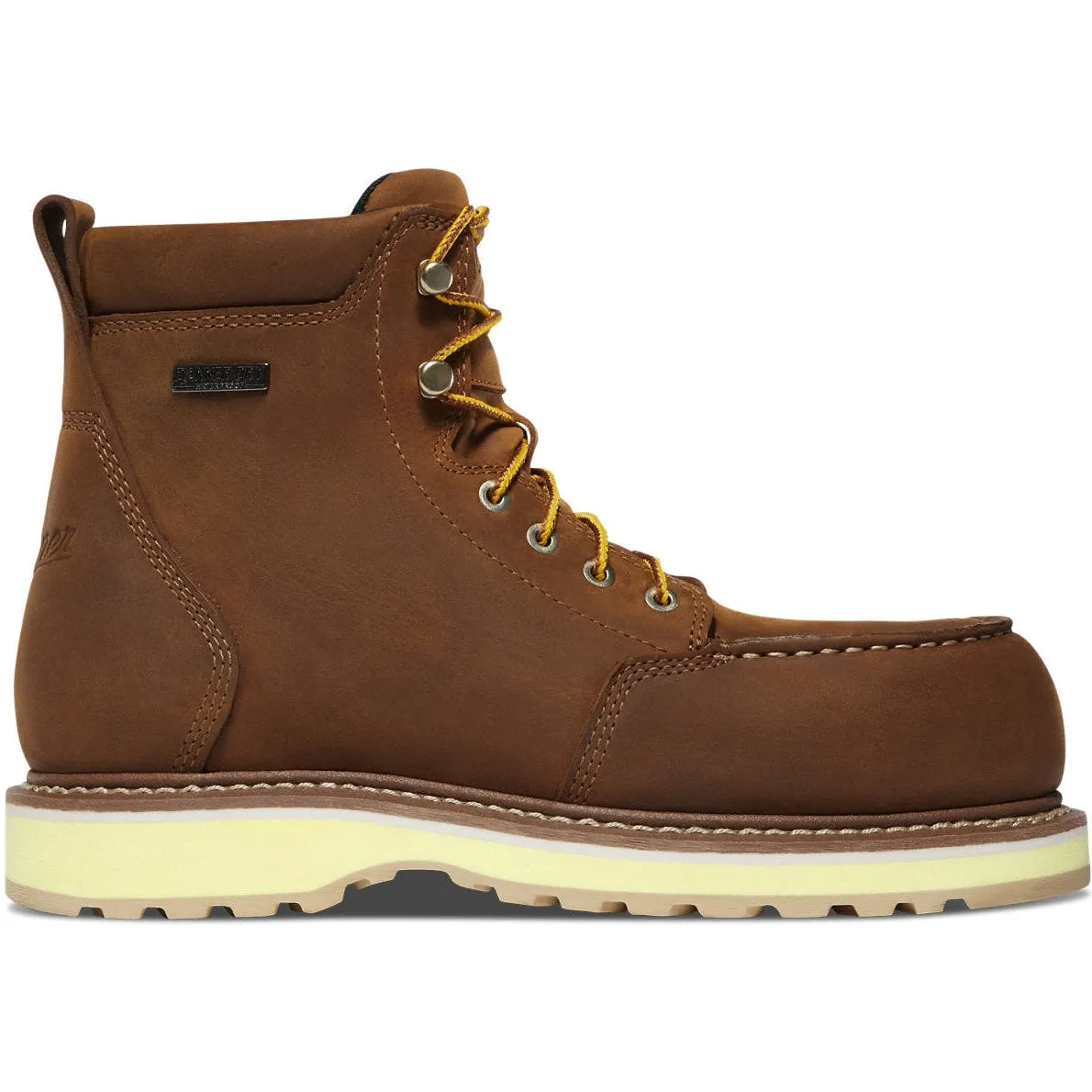 Danner Women's Cedar River 6" Plain Toe Waterproof Work Boot -Brown- 14307