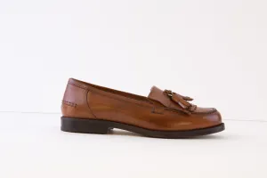 DIEGO BELLINI - 651C FLAT FASHION LOAFER - TAN LEATHER