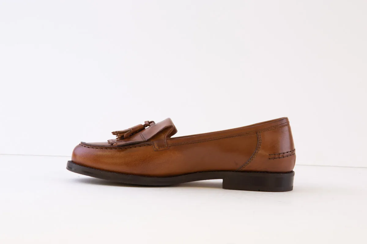 DIEGO BELLINI - 651C FLAT FASHION LOAFER - TAN LEATHER