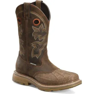 Double H Men's Carlos 13" Composite Toe Waterproof Western Work Boot- Brown- DH5149