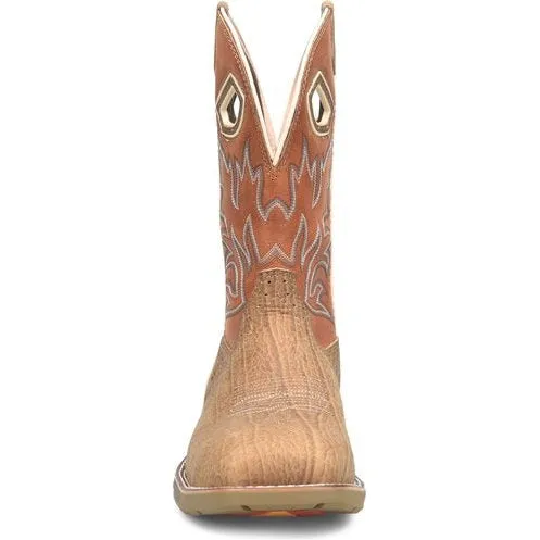 Double H Men's Phantom Rider  11"  WD SQ Composite Toe Roper Work Boot -Brown- DH5377