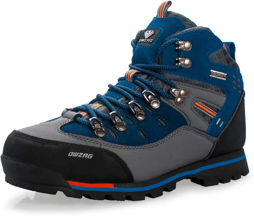 DWZRG Men's Waterproof Hiking Boots - Non-Slip & Lightweight