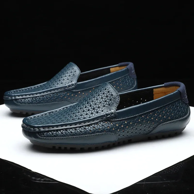 Eleganza Supreme: Italian Leather Slip-On Loafers