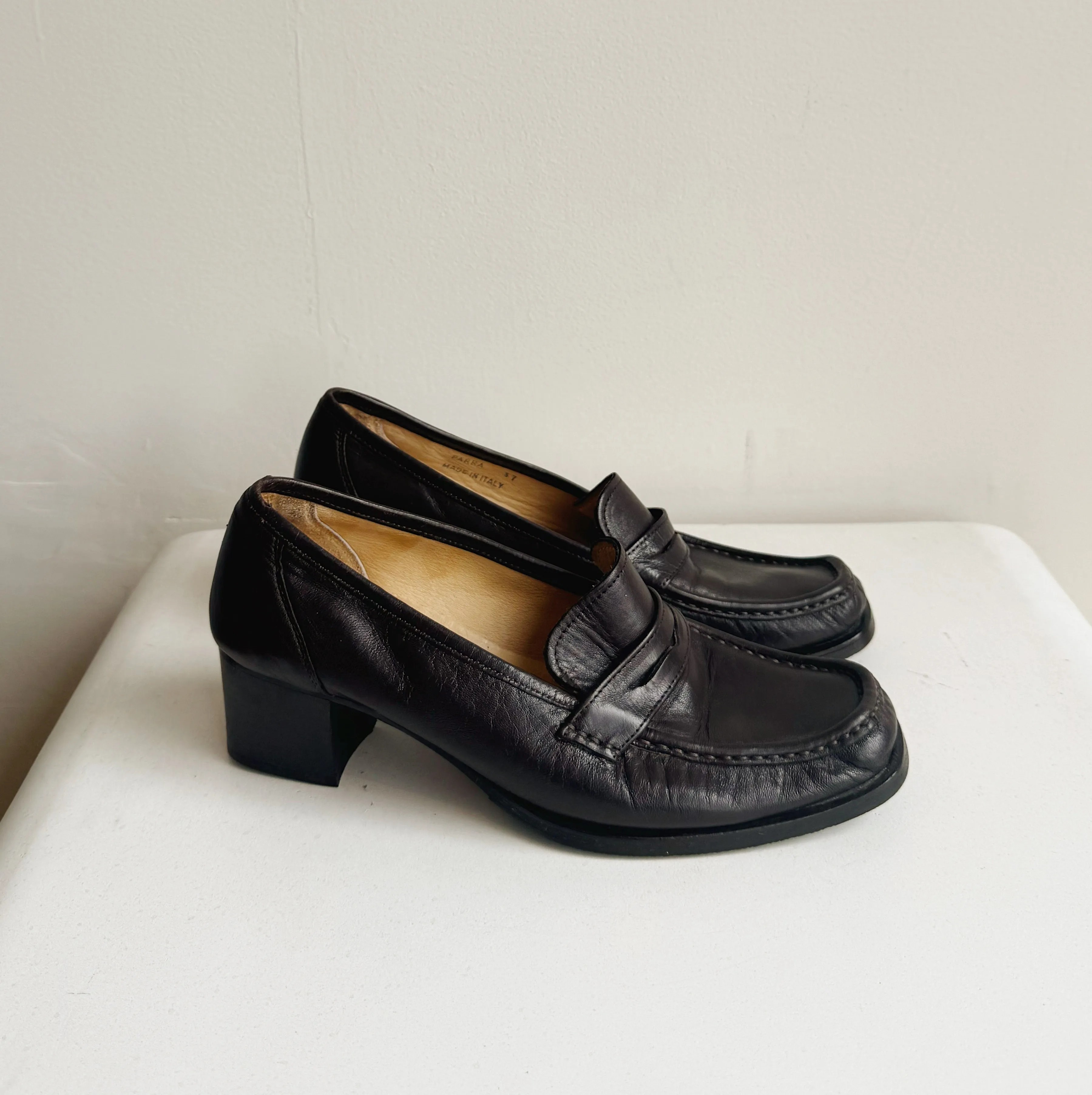 Espresso Bally Penny Loafer | Size 7