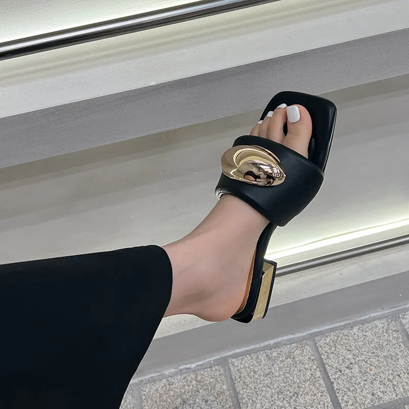 FASHION DESIGNER SLIDER SANDALS FOR WOMEN
