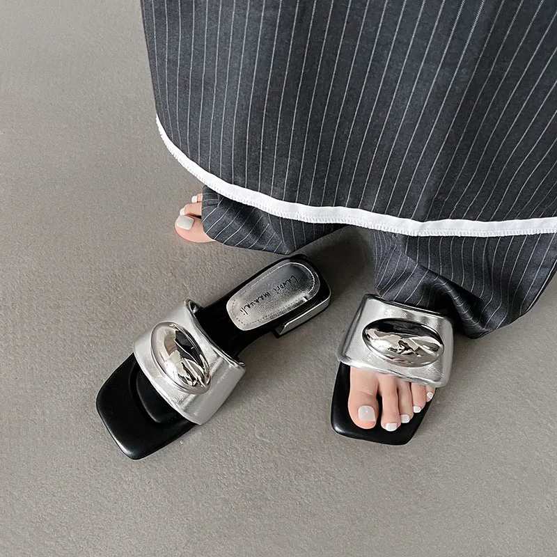 FASHION DESIGNER SLIDER SANDALS FOR WOMEN