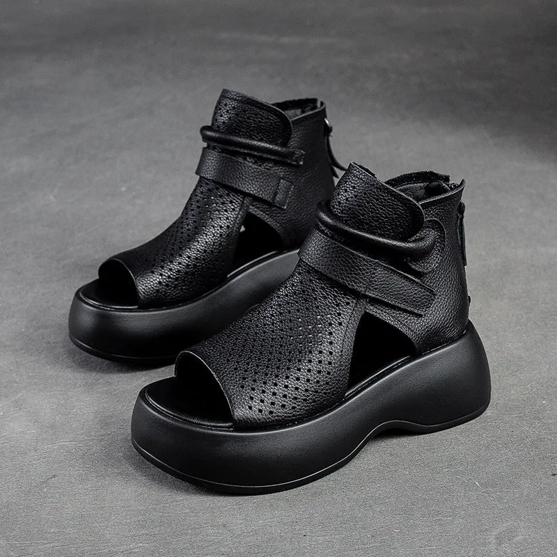 Federica - Timeless leather orthopedic sandals