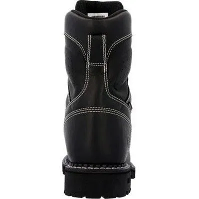 Georgia Men's USA Logger 8" Soft Toe Waterproof Work Boot -Black- GB00603