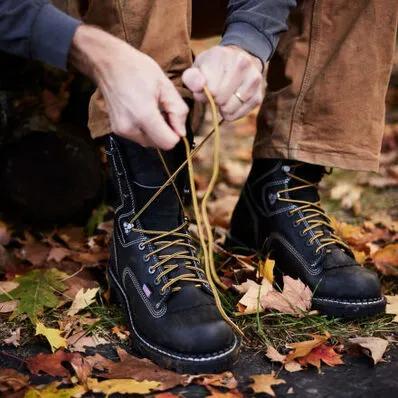 Georgia Men's USA Logger 8" Soft Toe Waterproof Work Boot -Black- GB00603