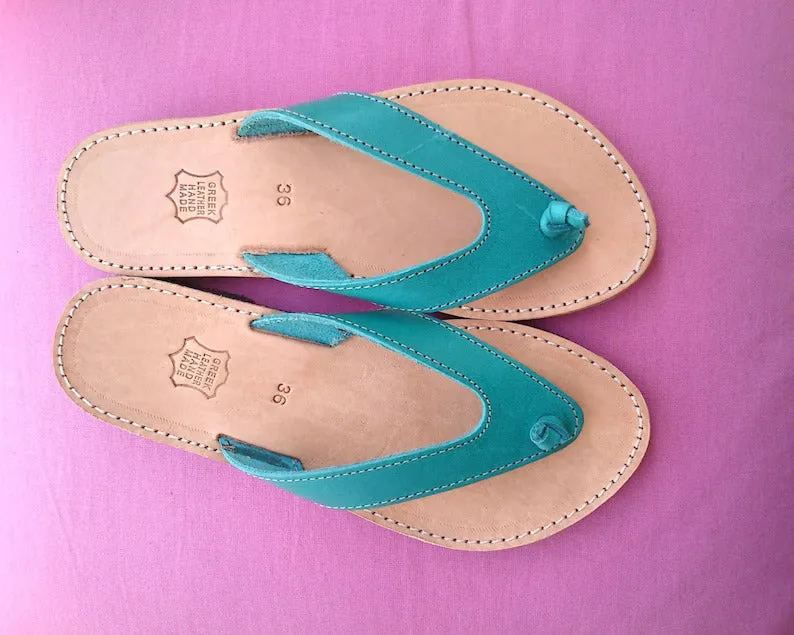 Greek classic leather sandals