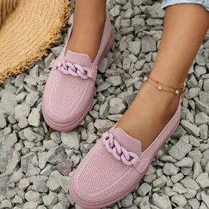 GS Chain Slide | Luchtige luxe instap sneakers met ketting detail voor dames