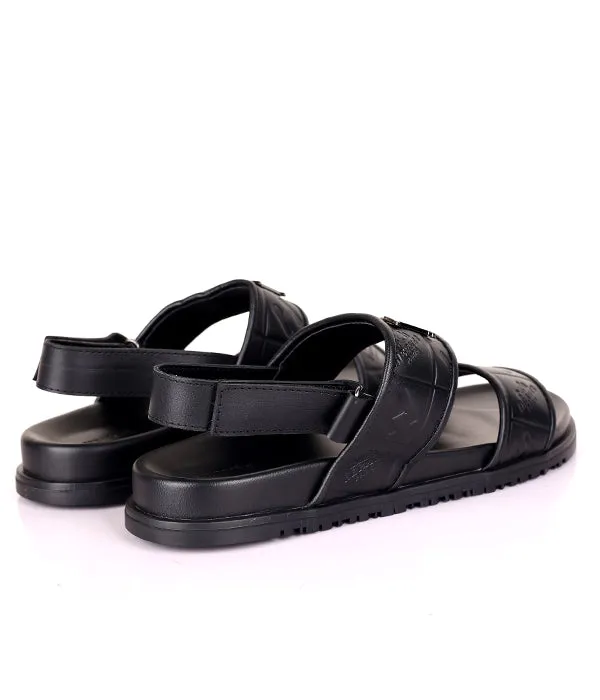 H Clip Sandals|Black