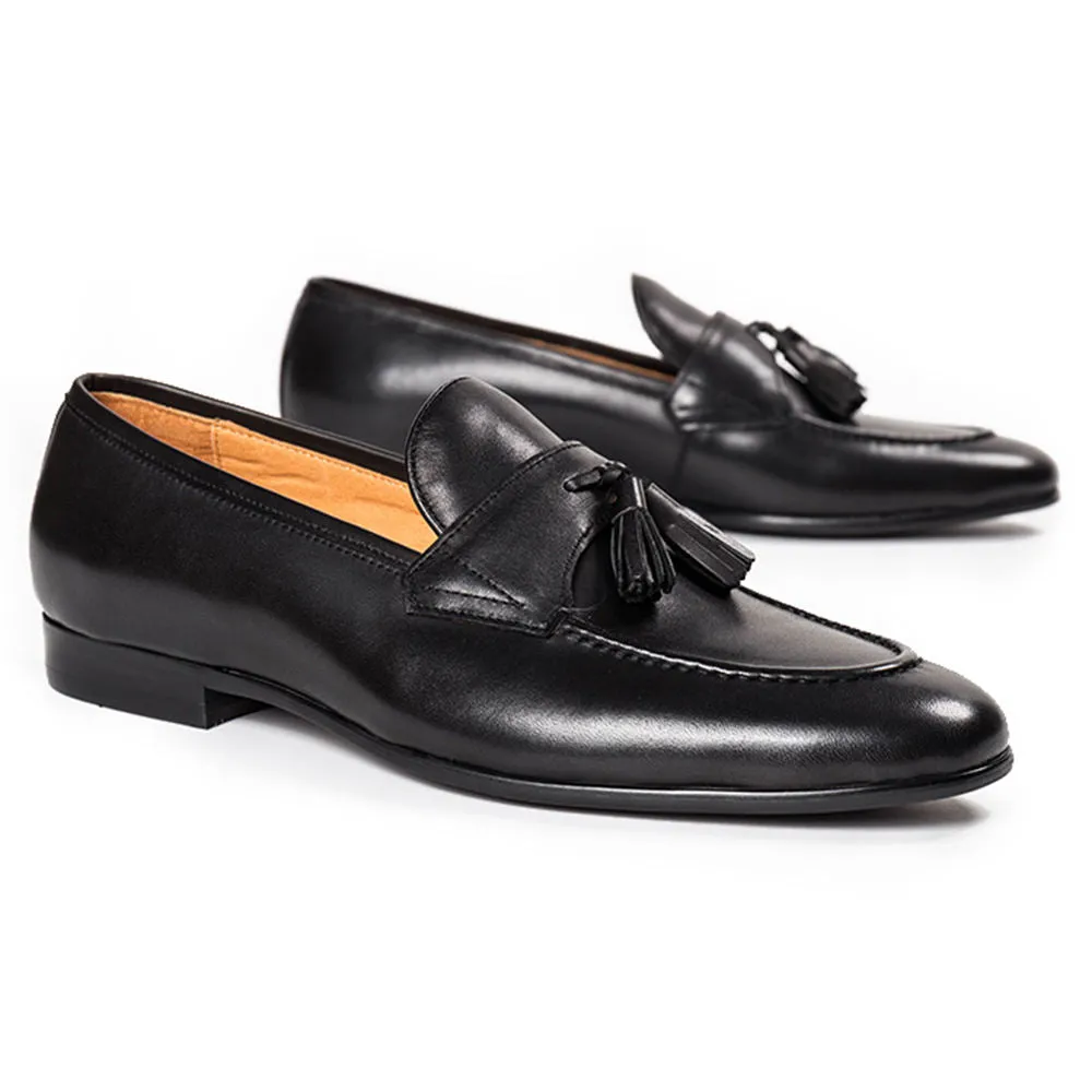 Handcrafted Full Grain Leather Tassel Loafers for Men