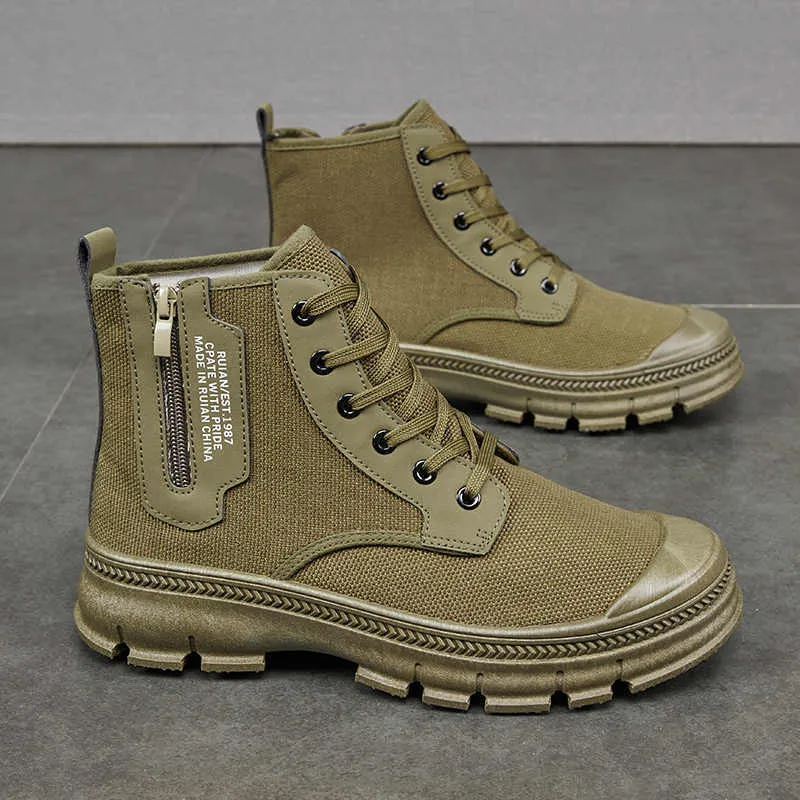 Hiking Boots Men's Side Zipper