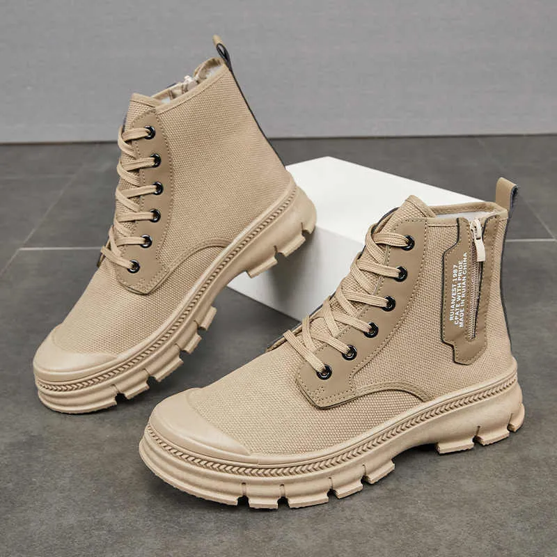 Hiking Boots Men's Side Zipper