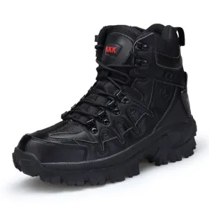 Hiking Sneakers Male Army Tactical Military Boots Plus Size