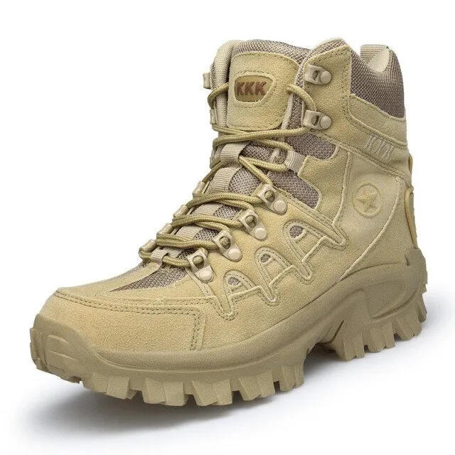 Hiking Sneakers Male Army Tactical Military Boots Plus Size