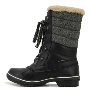 JBU by Jambu Women's Siberia Water Resistant Snow Boot, Black Herringbone, 11