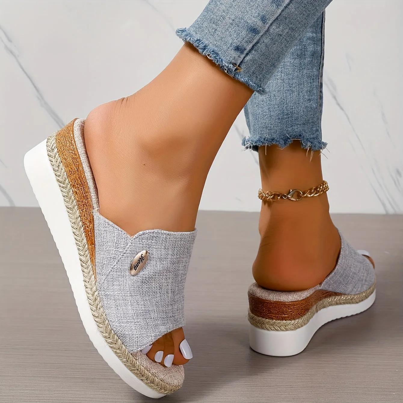 Jenna - Casual leather orthopedic sandals