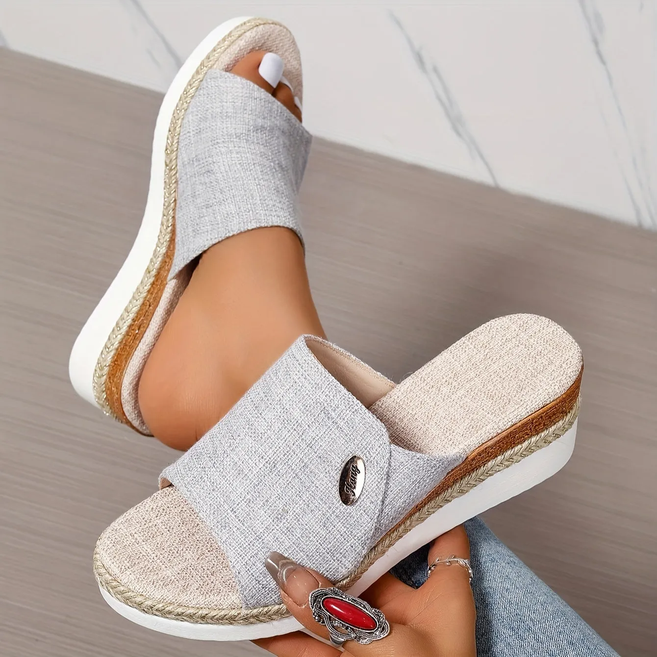 Jenna - Casual leather orthopedic sandals
