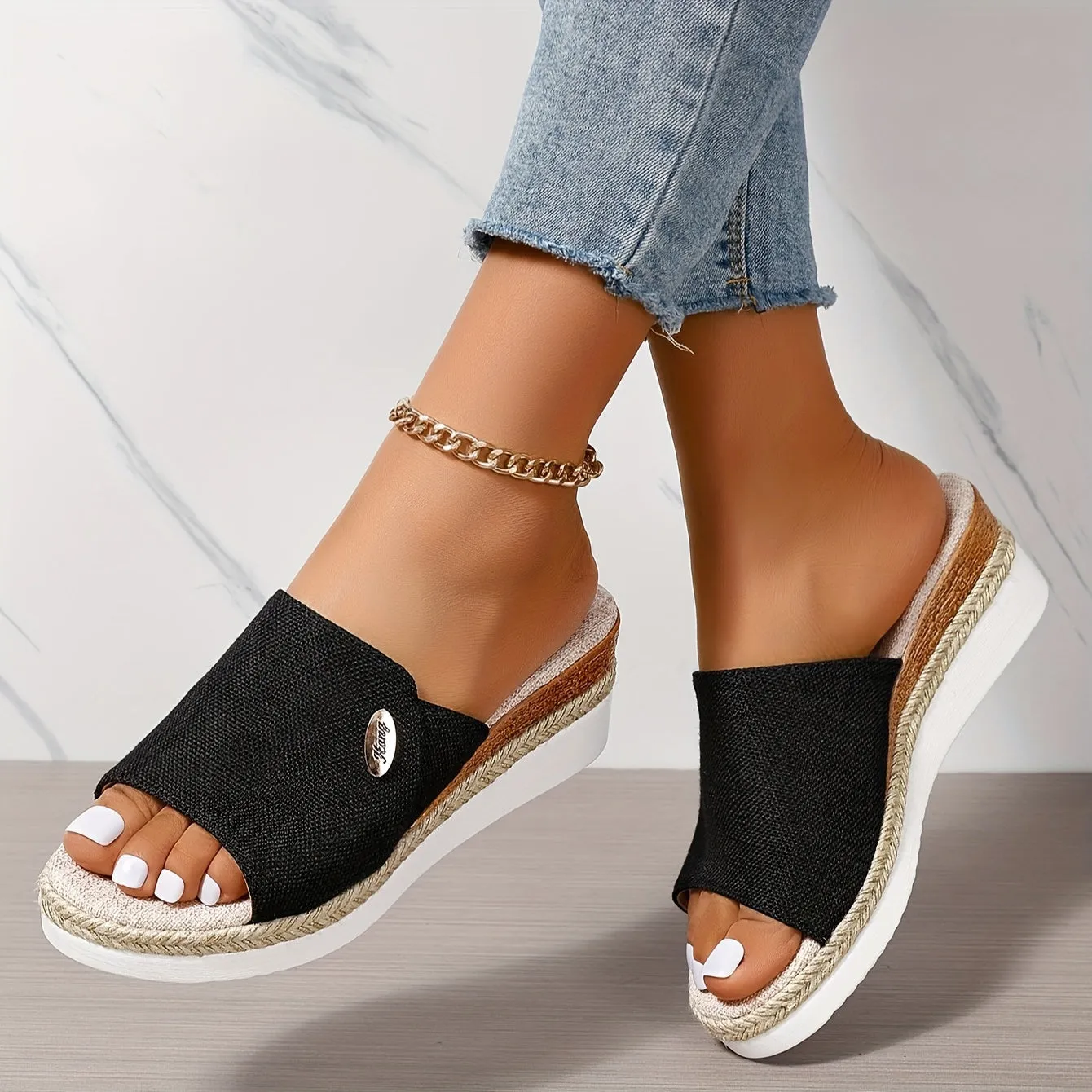 Jenna - Casual leather orthopedic sandals