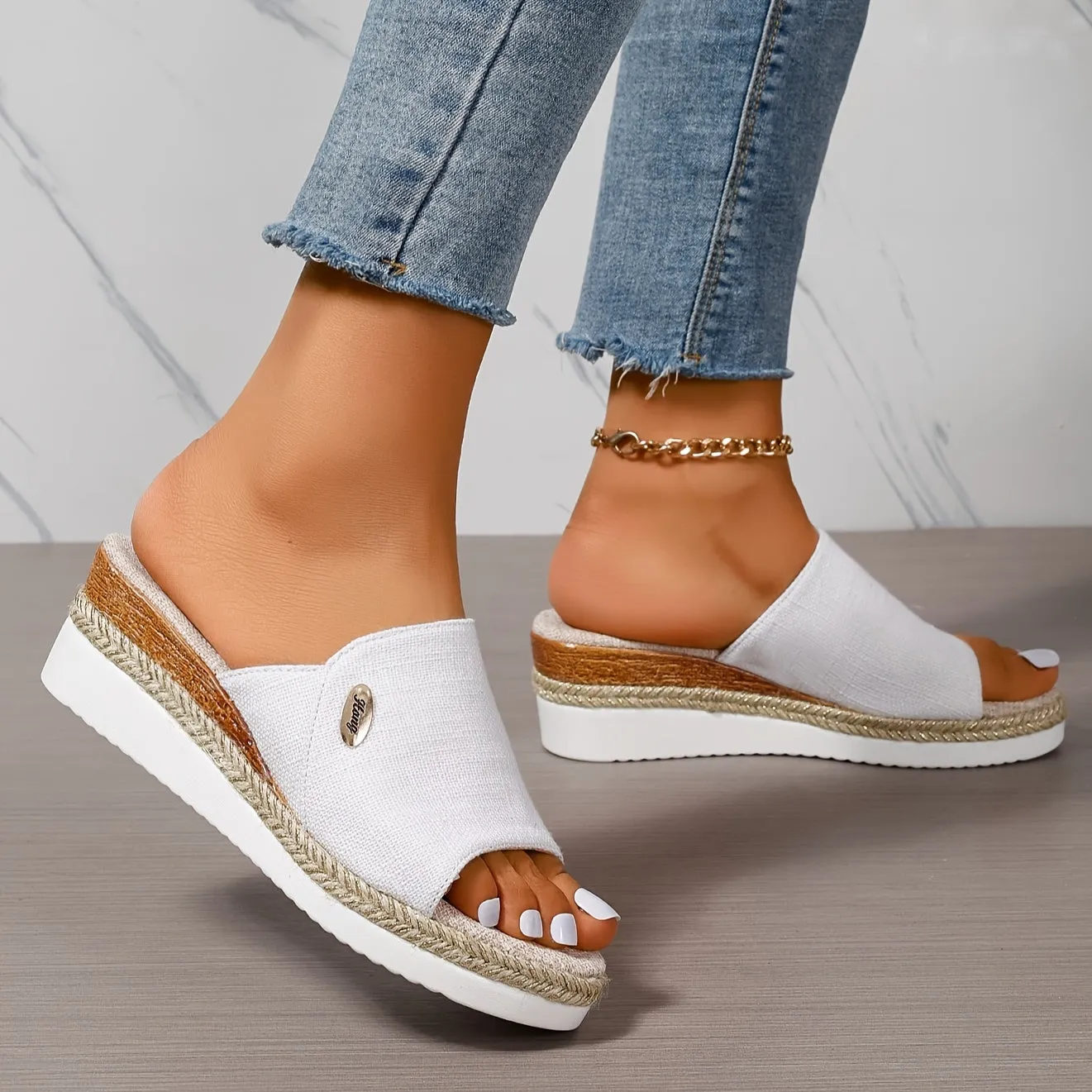 Jenna - Casual leather orthopedic sandals