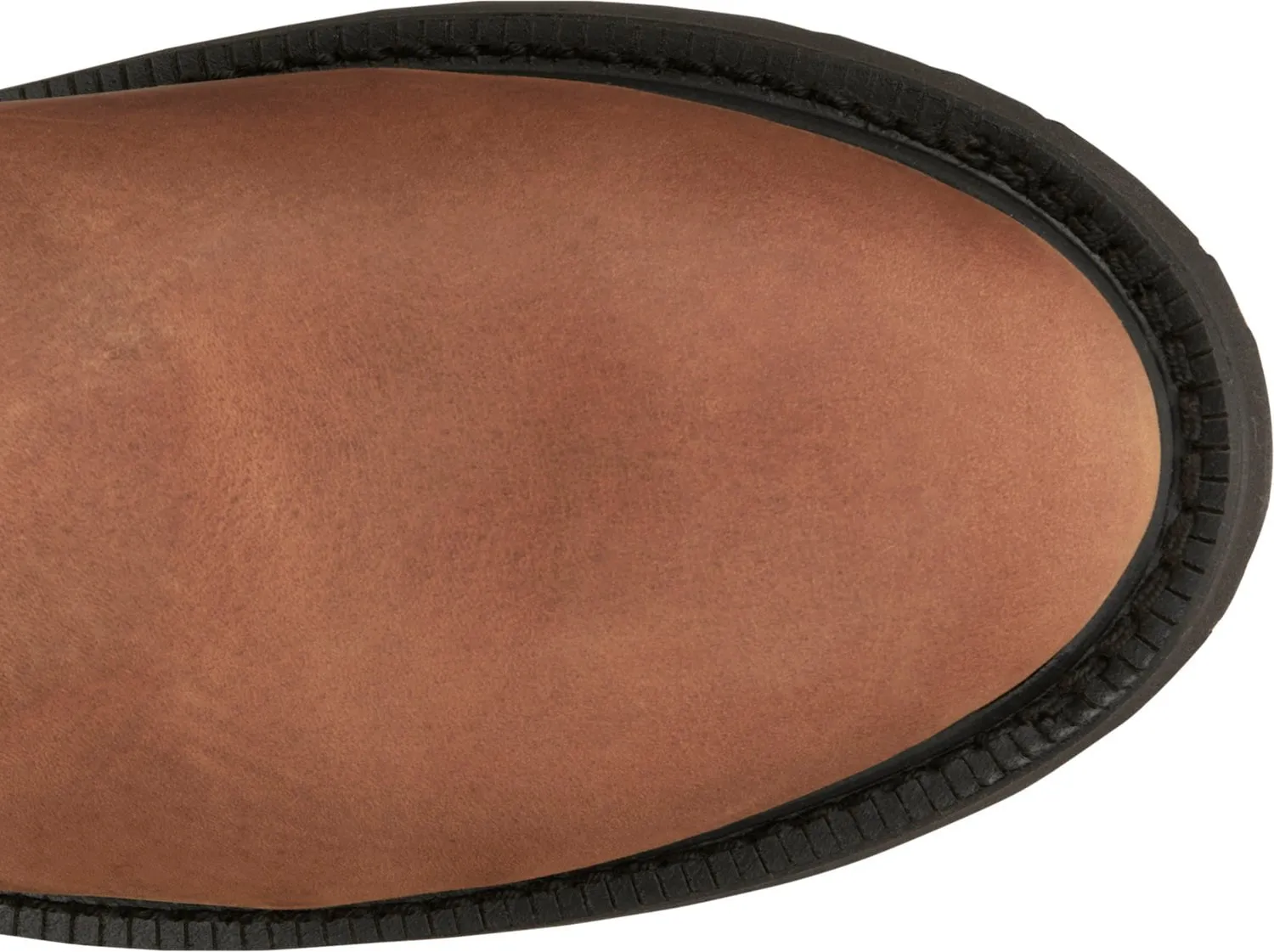 Justin Mens Round-Up Aged Bark Brown Leather Work Boots 9 D