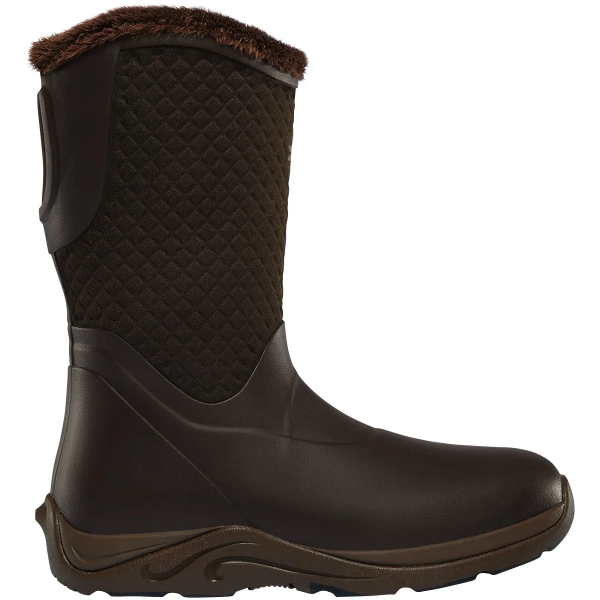 Lacrosse Women's Alpha Cozy 10" Soft Toe Waterproof Pac Rubber Boot - Brown - 656111