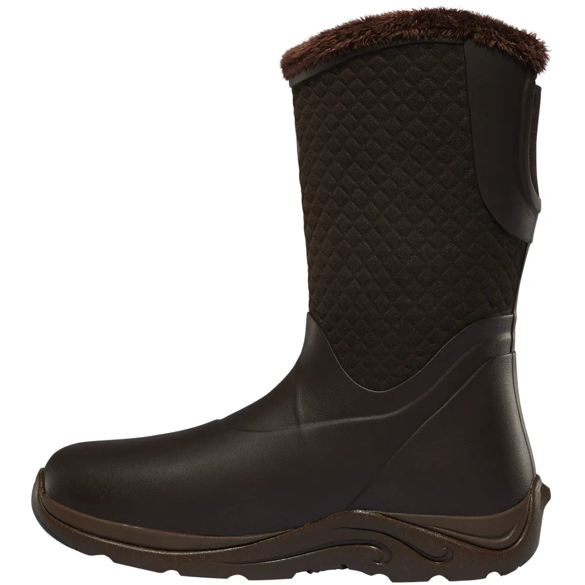 Lacrosse Women's Alpha Cozy 10" Soft Toe Waterproof Pac Rubber Boot - Brown - 656111